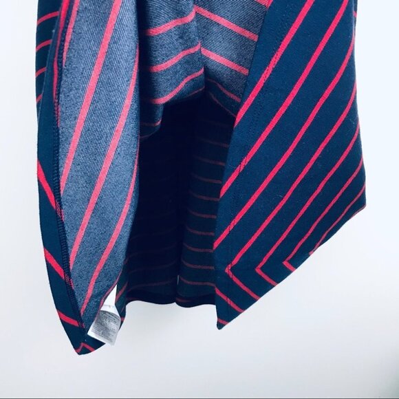 Gap Fit & Flare 3/4 Sleeve  Crew Neck stripe Midi dress Women Size S - Picture 15 of 16